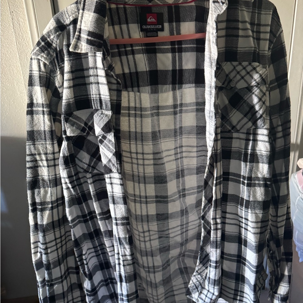 Quiksilver Monochrome Plaid Shirt